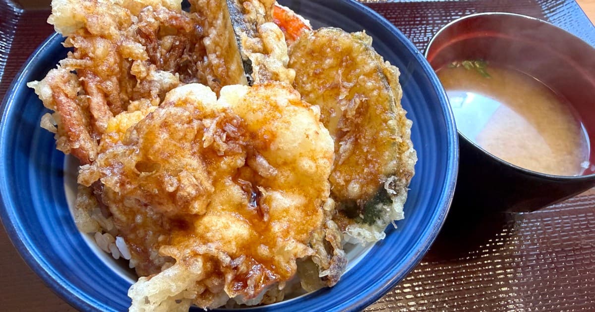Tenya Veggie Tendon in Japan: Why Potato Salad Works