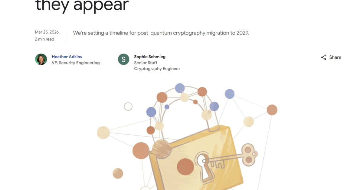 Post-Quantum Cryptography in Japan: Google’s 2029 Shift